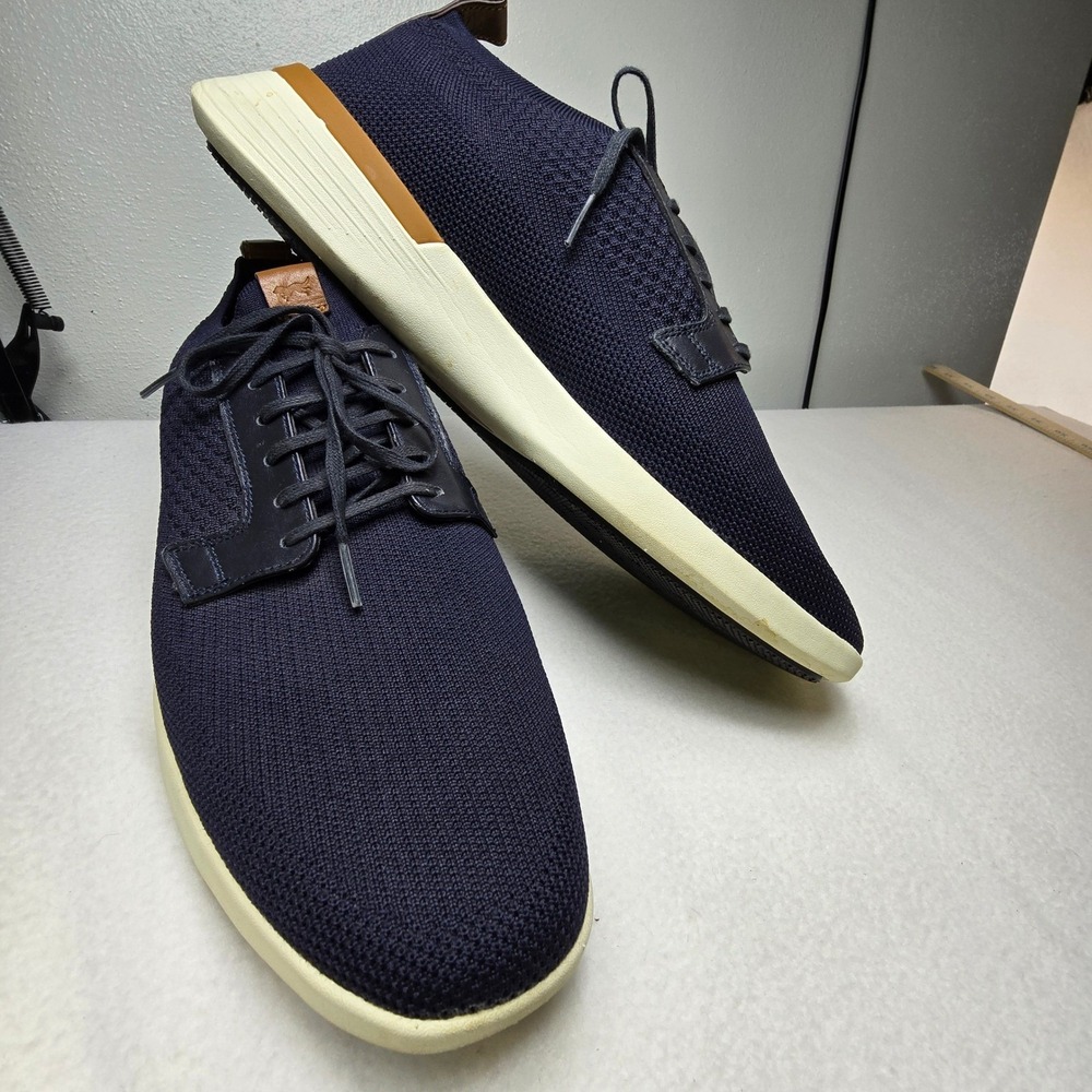 Wolf & Shepherd Unisex Lace Up Shoes Navy Blue SwiftKnit Derby Comfort M11 W13